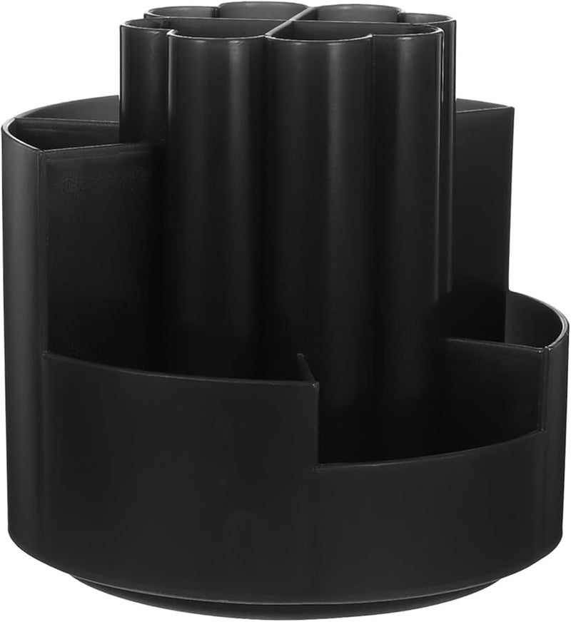 Black Rotating Pencil Holder 360 Spinning Desk Organizer Pen Storage Cup for Office Student - Image 1